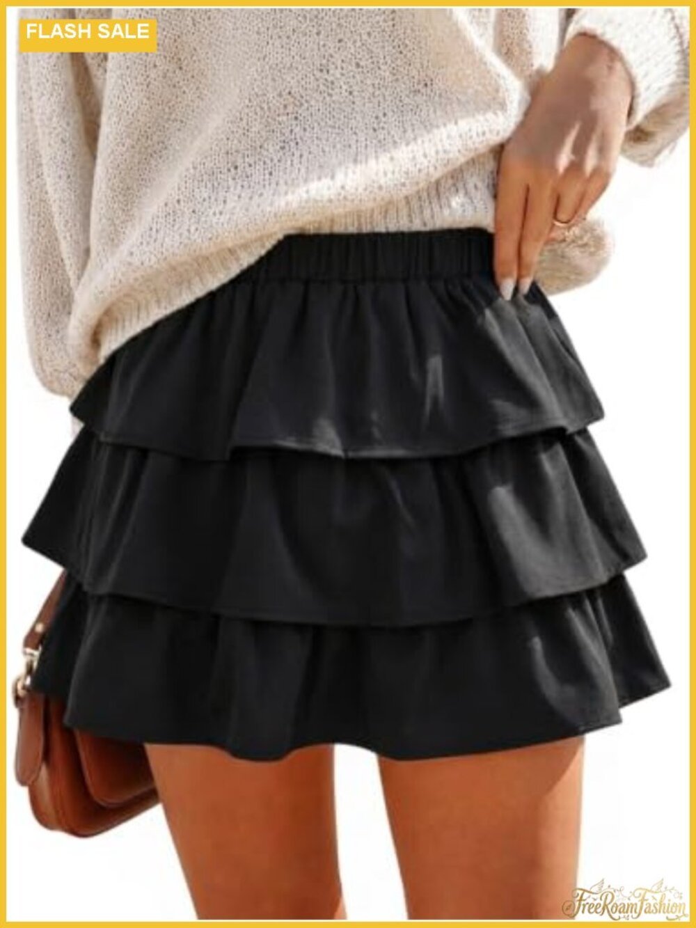 Women's Plaid Tiered Ruffle Skort Pleated Mini Skirt Y2K